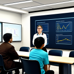 **

"A classroom scene in a property valuation institute. Students are attentively listening to a trainer with 15+ years of experience. Modern valuation software is displayed on the screen. Fully clothed, appropriate content, safe for work, professional, modest setting."

**