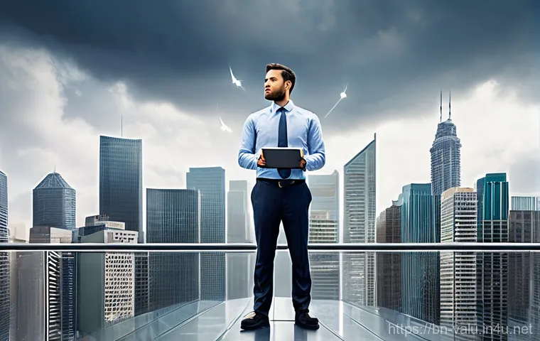 감정평가사의 실무에서 자주 발생하는 문제 - **Prompt:** A focused professional property appraiser, male, in his late 30s, wearing a smart busine...