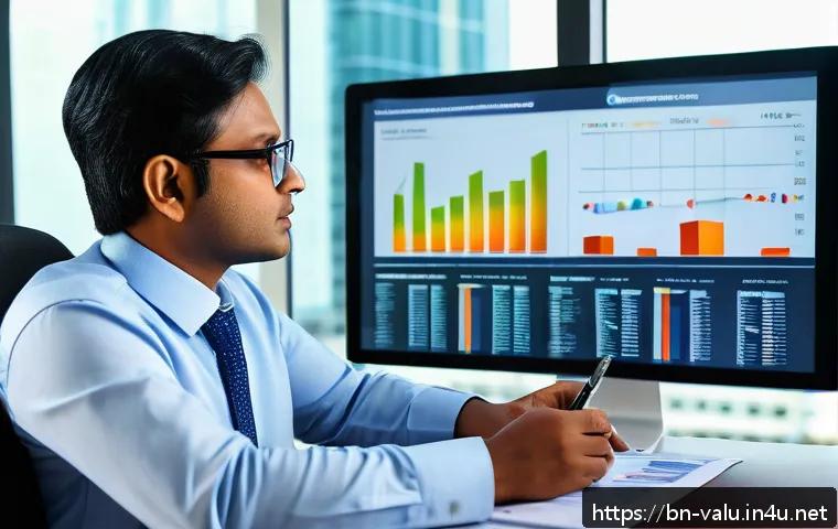 감정평가사의 윤리와 책임 - A professional Bangladeshi real estate appraiser at work in a modern office setting, wearing busines...
